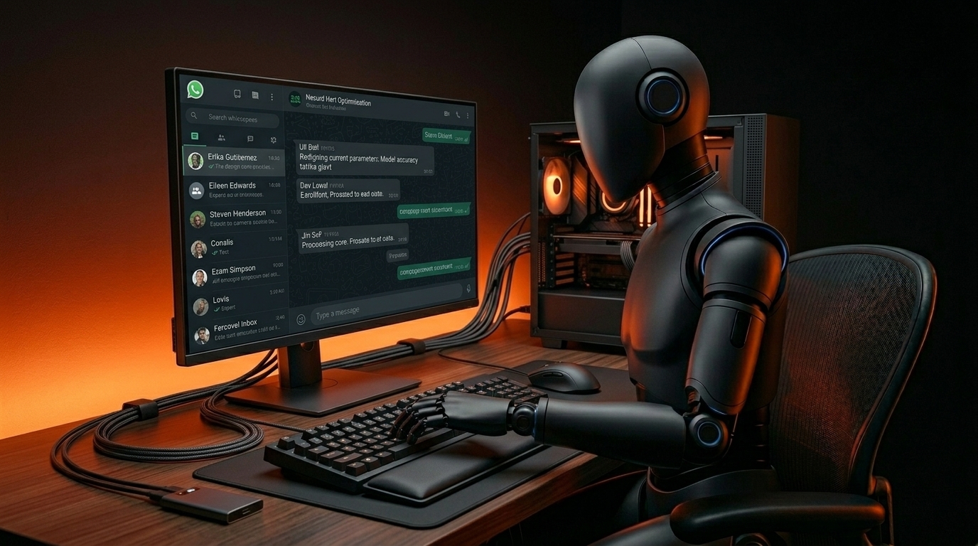 AI customer support system handling messages automatically